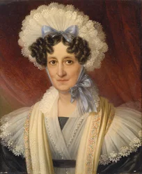Portrait einer Dame mit Spitzenhaube